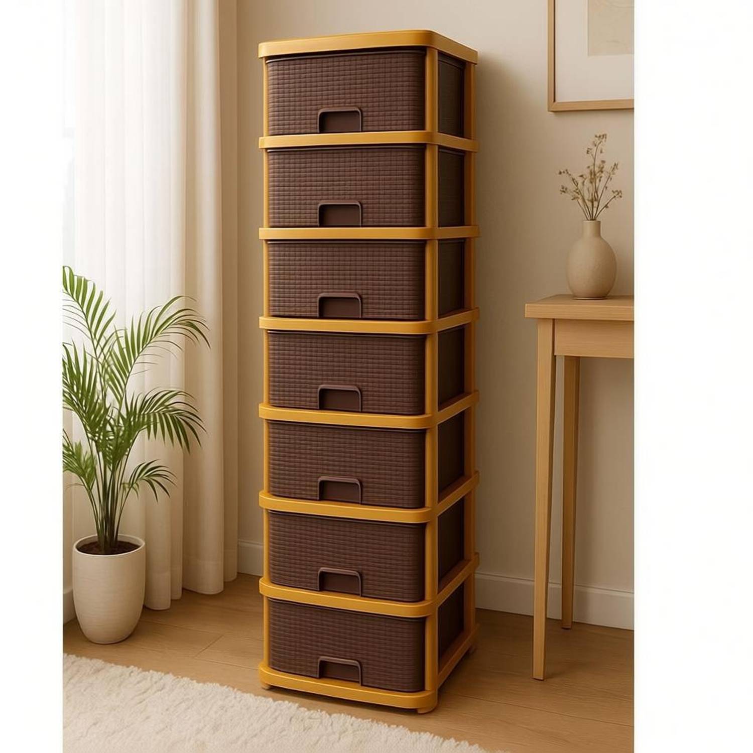 MAXTID 7 Compartments Plastic Cabinet