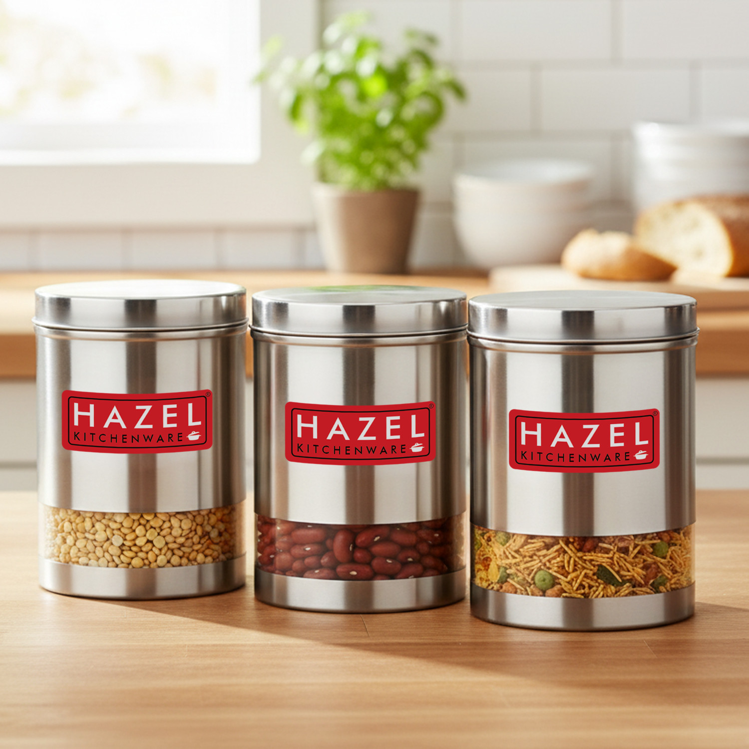 Image of HAZEL Stainless Steel Utility Container - 3000 ml
