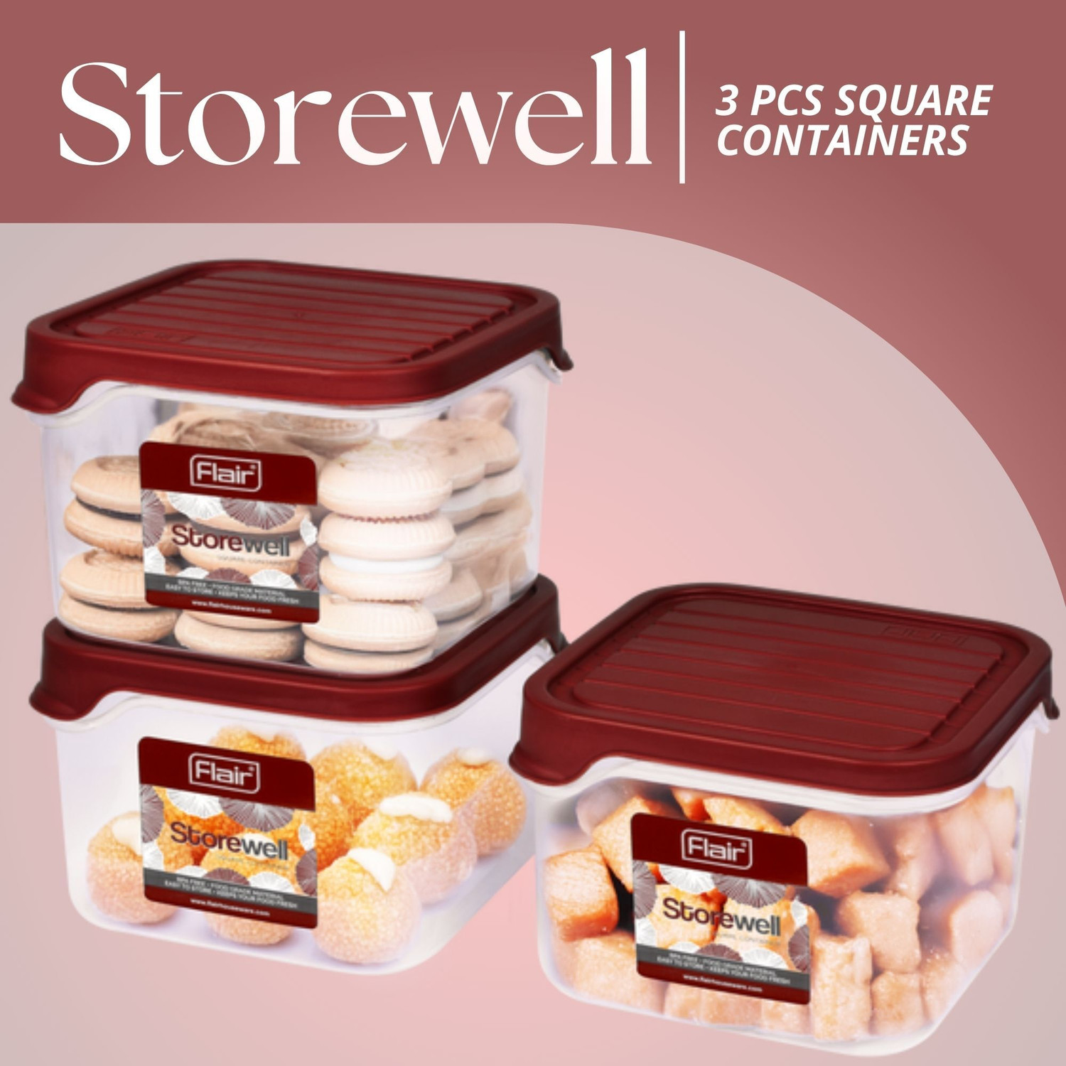 Image of FLAIR Plastic Grocery Container - 1.15 L
