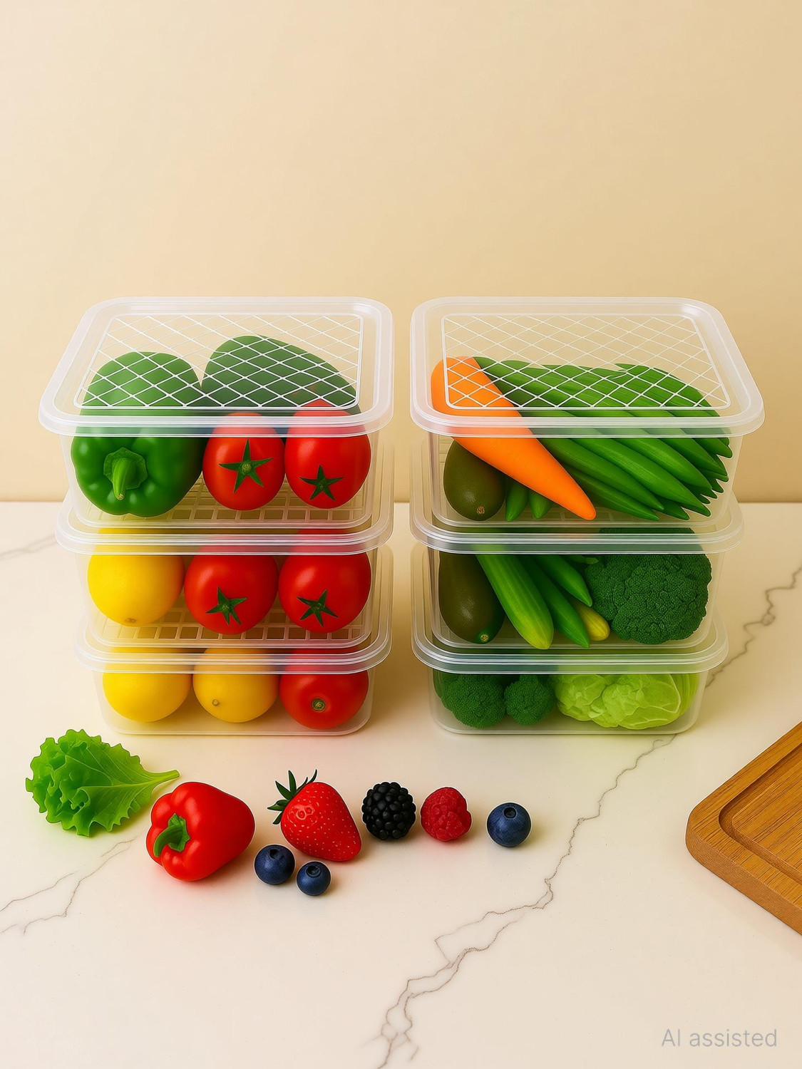 Image of EagleWell Plastic Fridge Container - 2500 ml