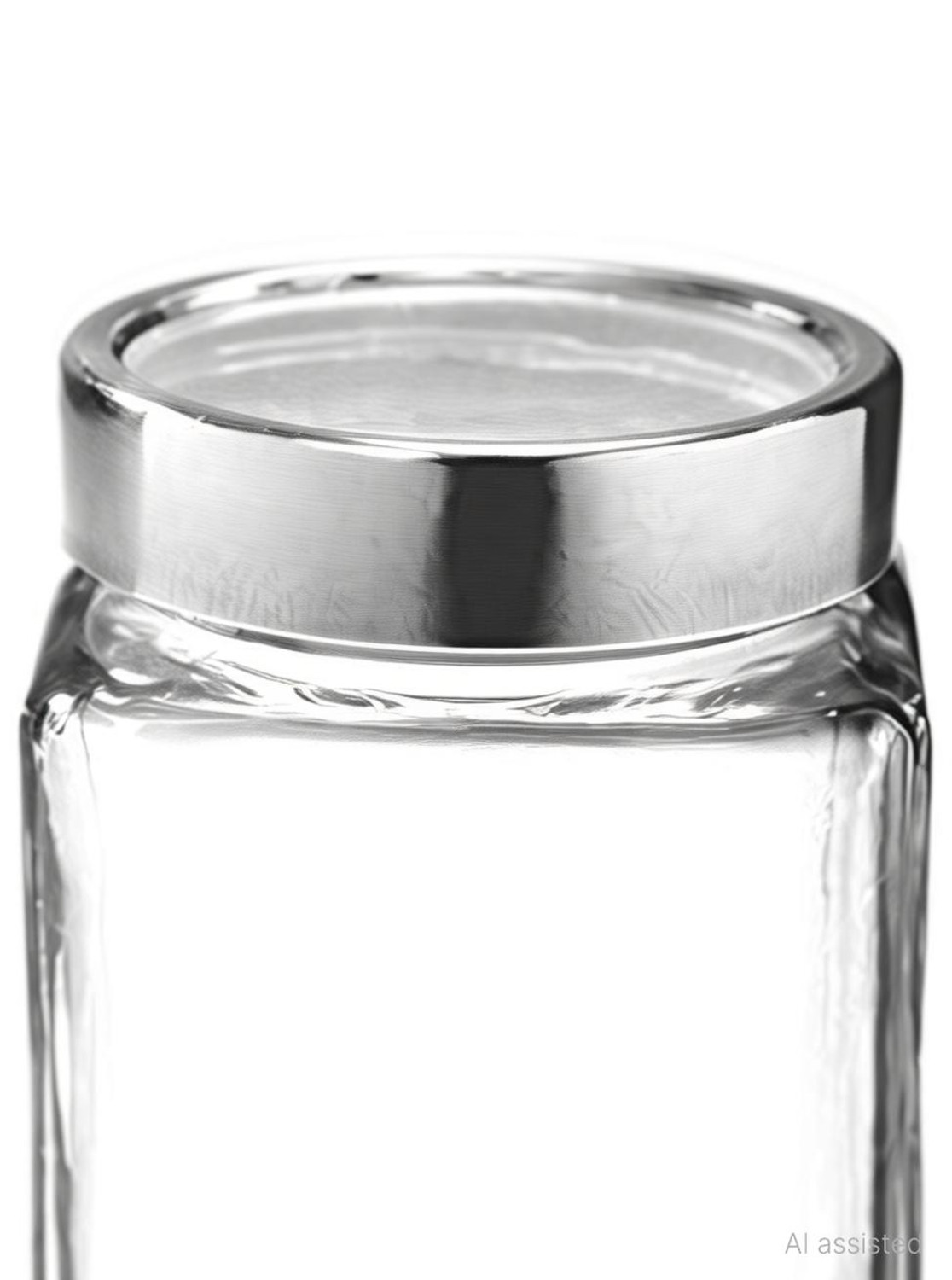 Image of Kalsigate Glass Grocery Container - 1000 ml (Pack of 4, Clear)