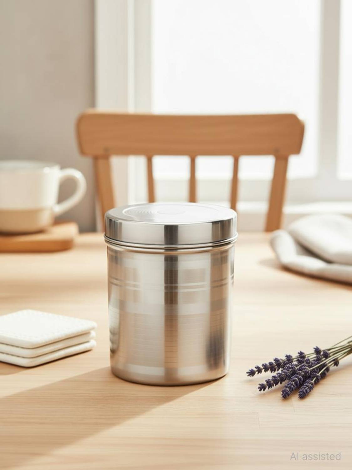 BERBEL Steel Grocery Container  - 1 L
