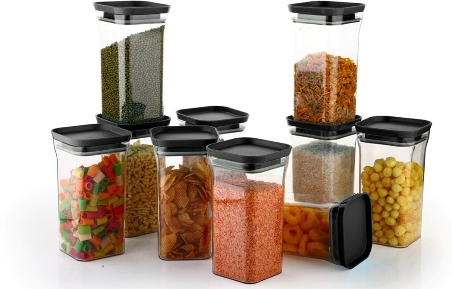 Image of Homemet Plastic Grocery Container - 1200 ml