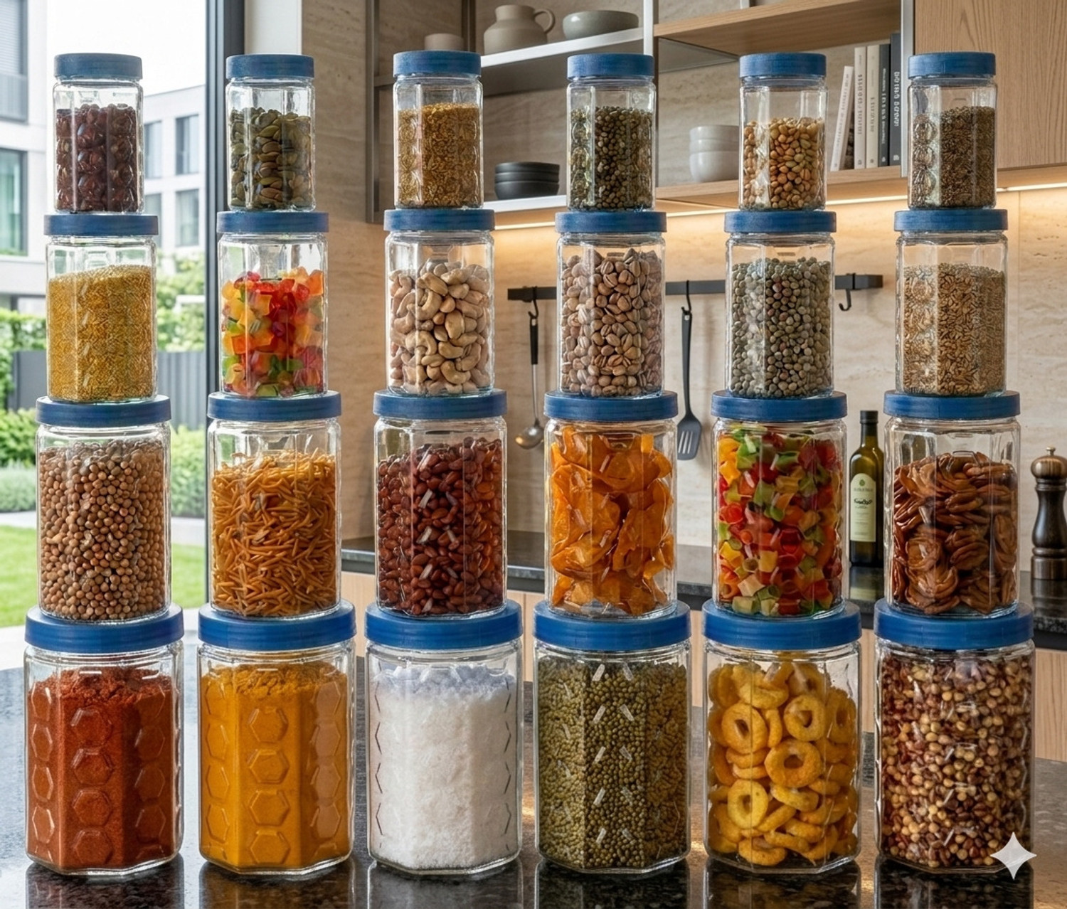 Image of Zero celsius Plastic Grocery Container - 1200 ml, 500 ml, 350 ml, 250 ml
