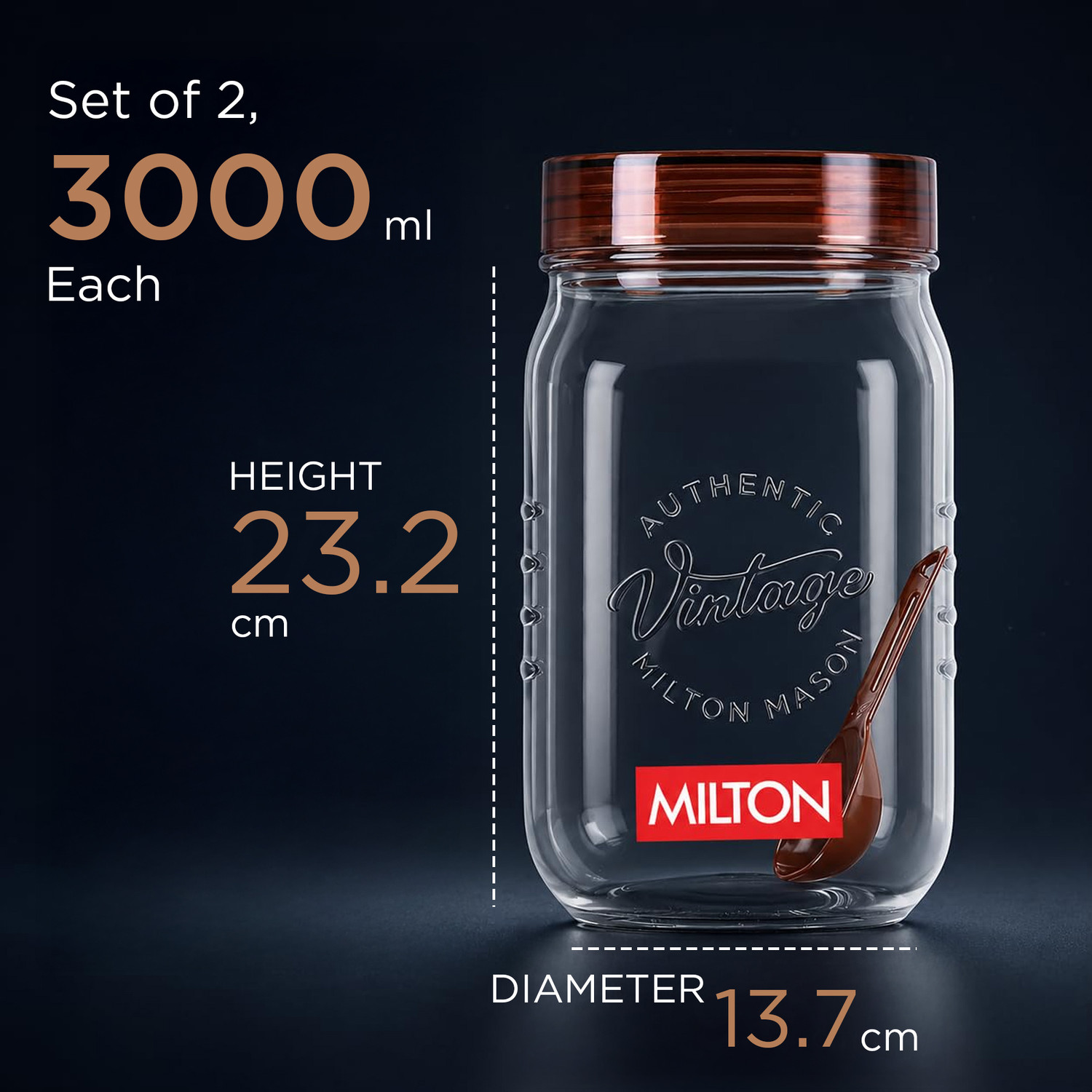 Image of MILTON Plastic, Polypropylene Utility Container - 3 L