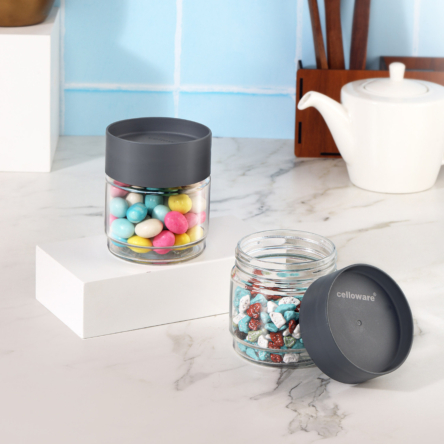 Image of cello Plastic Cookie Jar - 500 ml