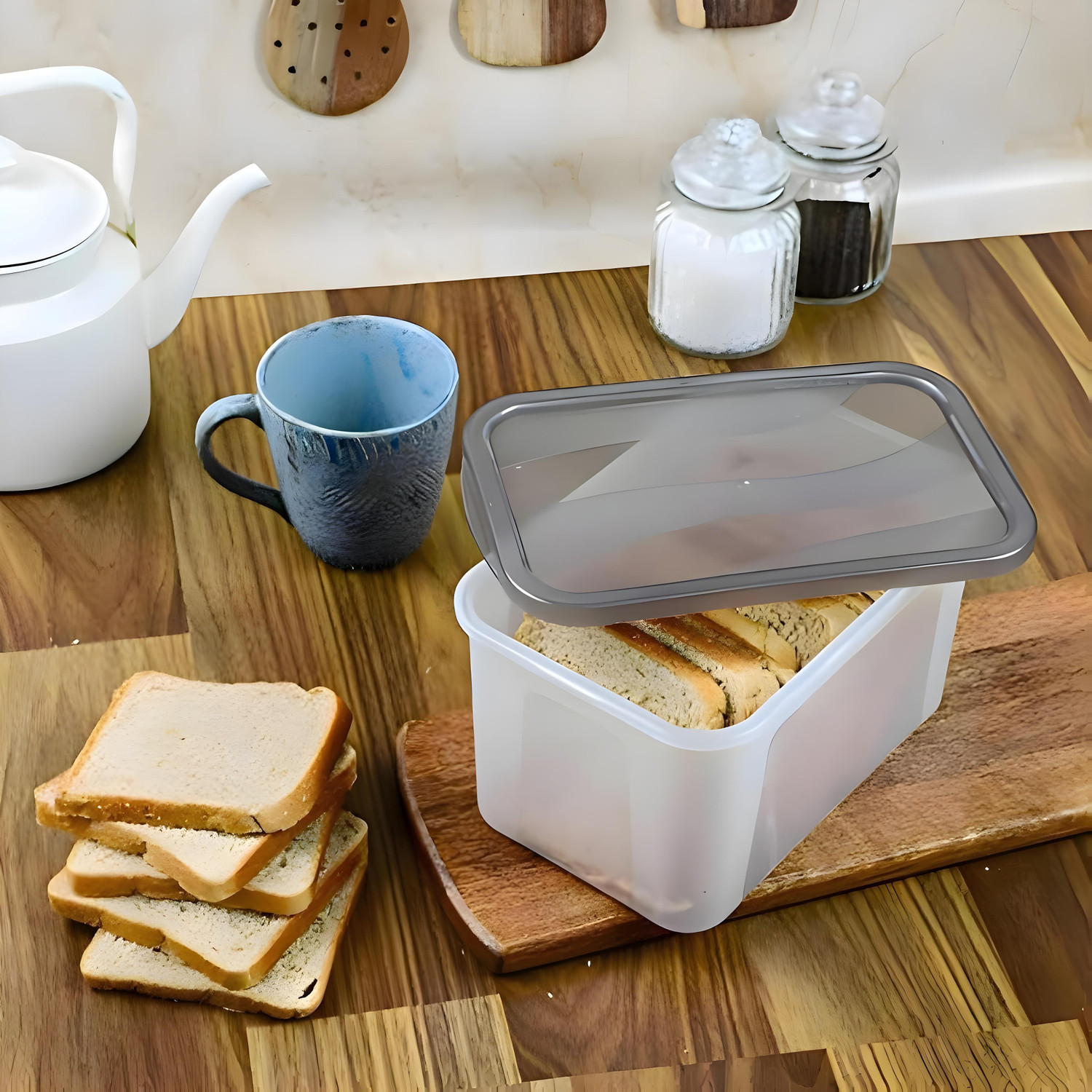 Image of Pliable Plastic Fridge Container - 1100 ml