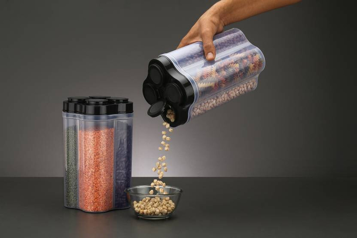 Image of SCIVER Plastic Grocery Container - 2400 ml
