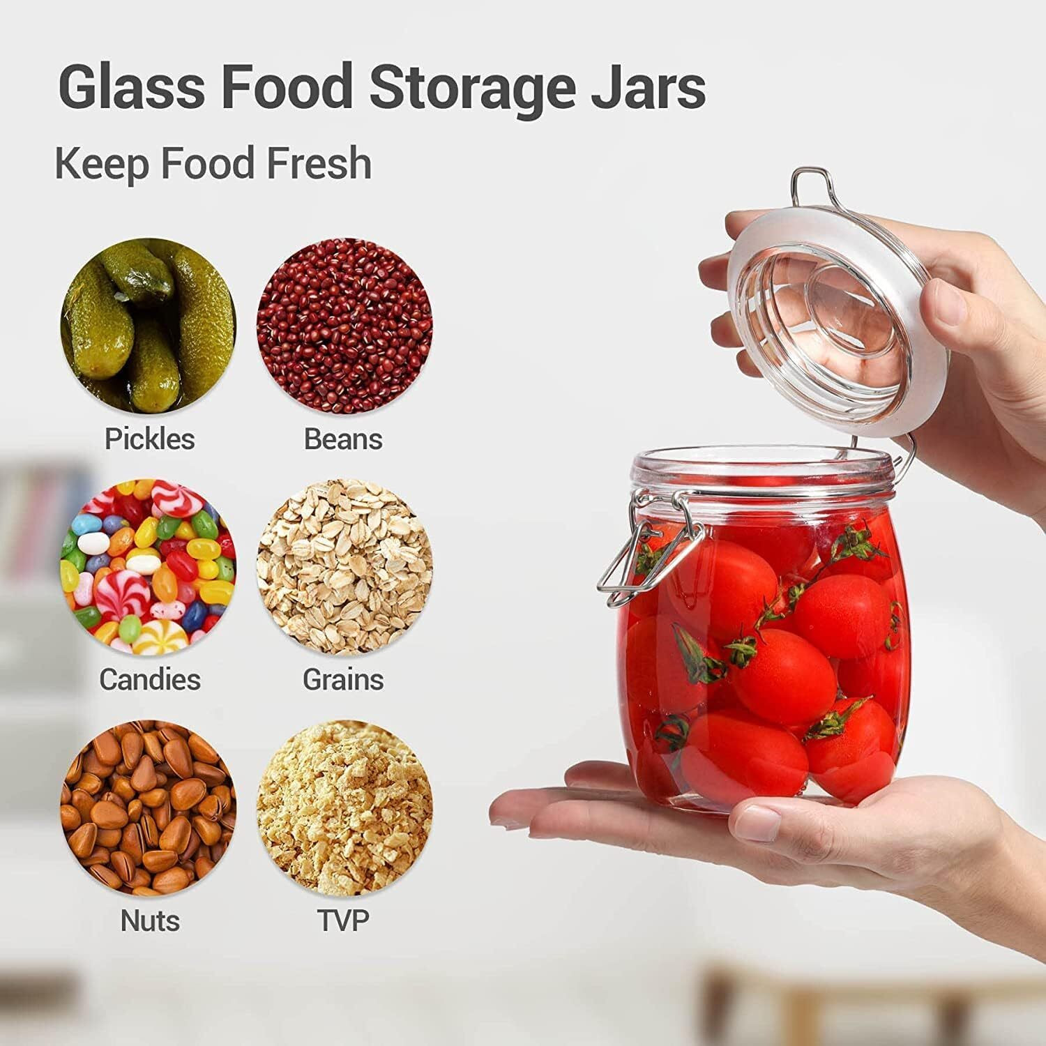 Image of NCOOL Glass Pickle Jar - 1000 ml