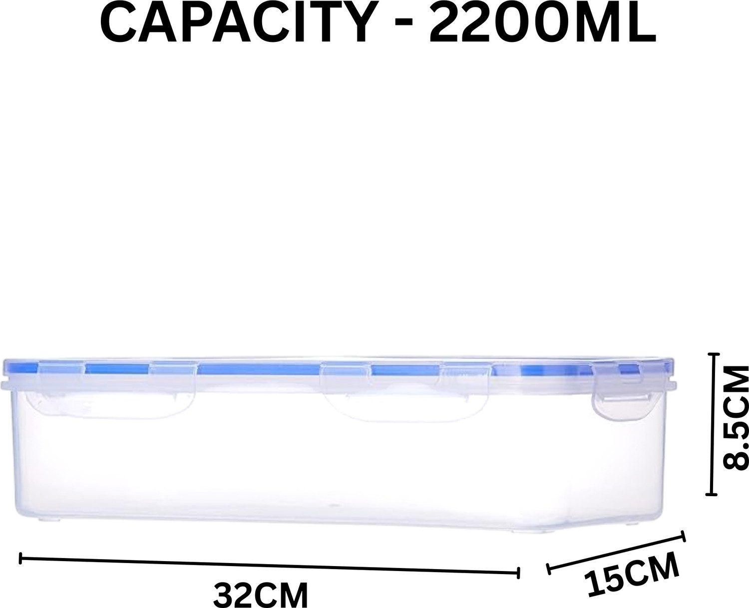 Image of Nabhya Plastic Utility Container - 2200 ml