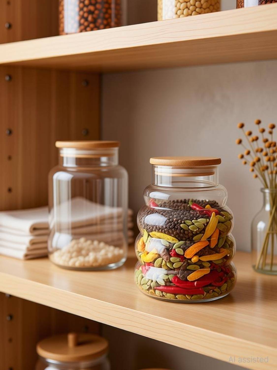 Bien Verrerie Glass Grocery Container - 1000 ml