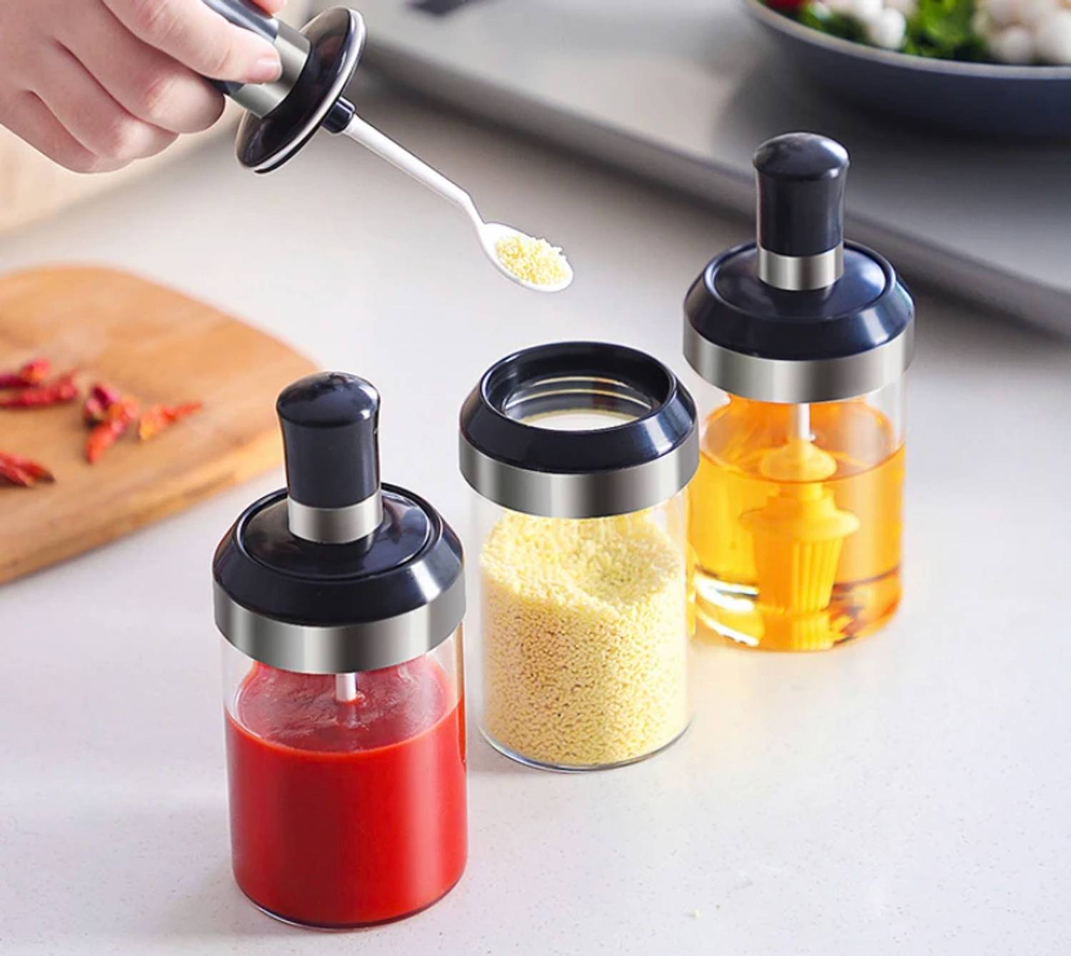 Avastro Glass Cookie Jar  - 200 ml