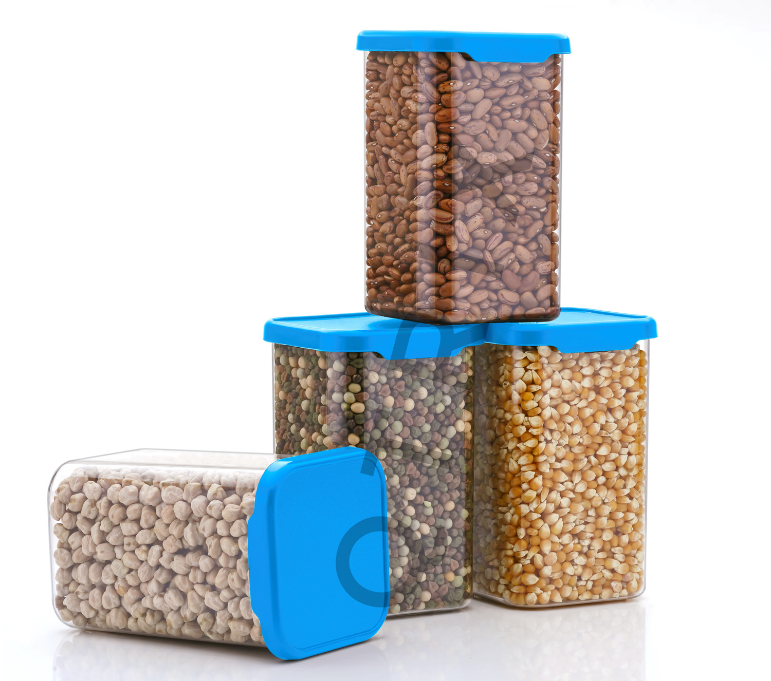 Image of Qtrix Plastic Grocery Container - 1100 ml