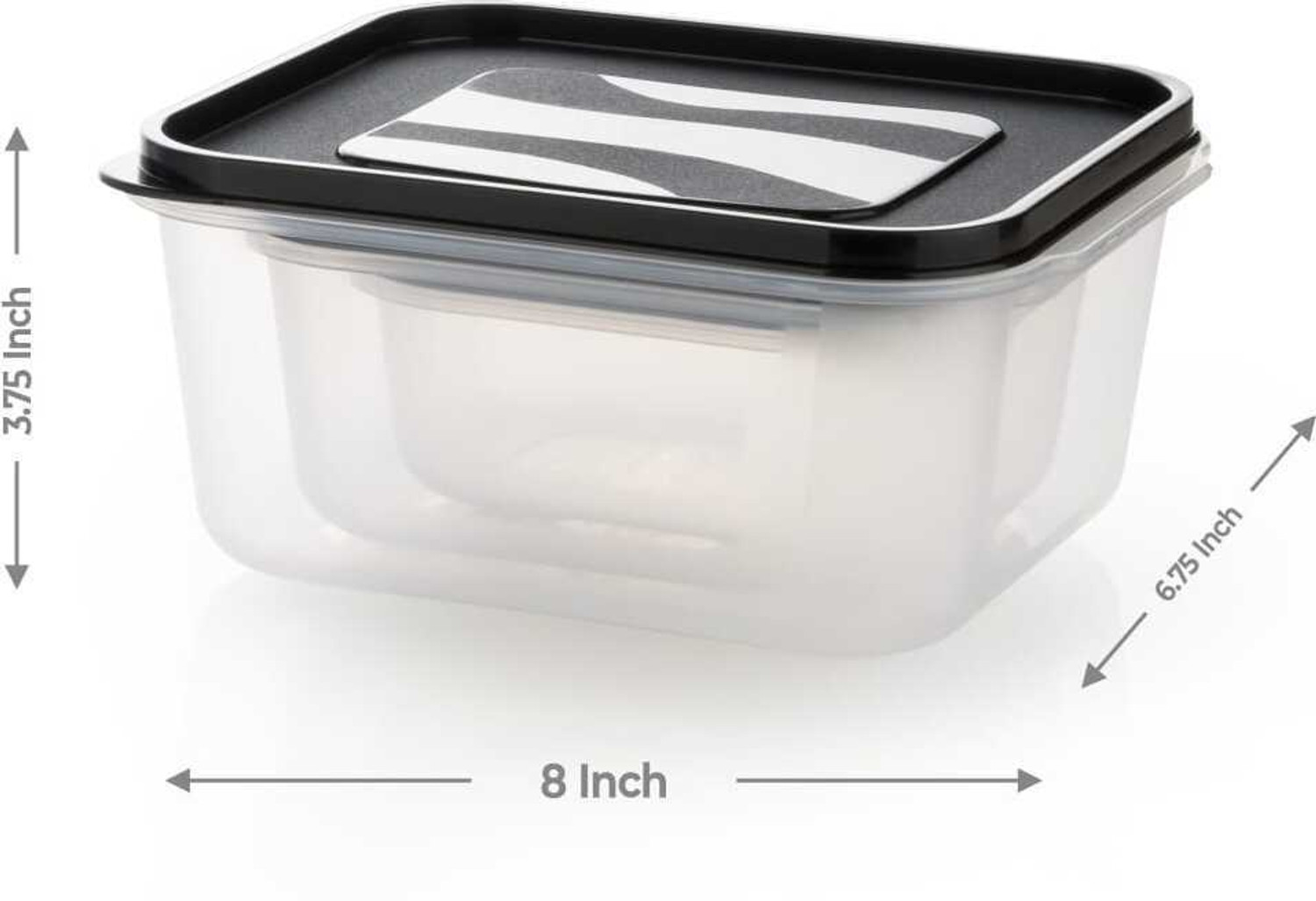 Image of Bimex Plastic Fridge Container - 600 ml, 1200 ml, 1800 ml