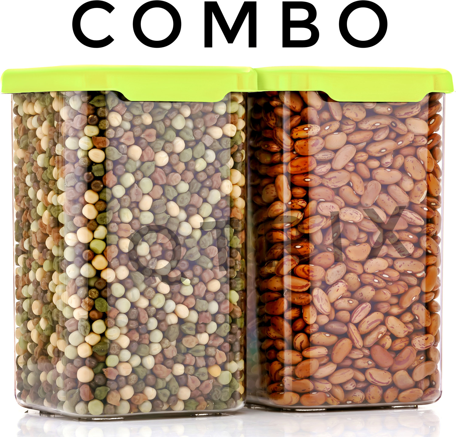 Image of Qtrix Plastic Grocery Container - 1100 ml