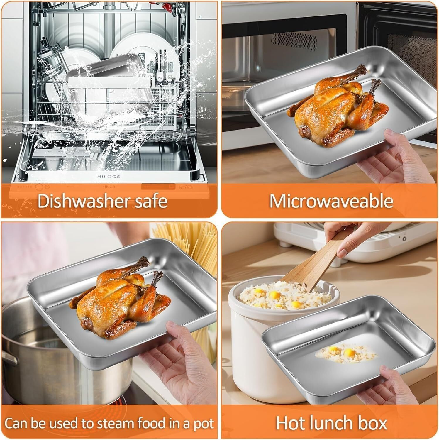 Image of SHARUJA Stainless Steel Fridge Container - 2000 ml