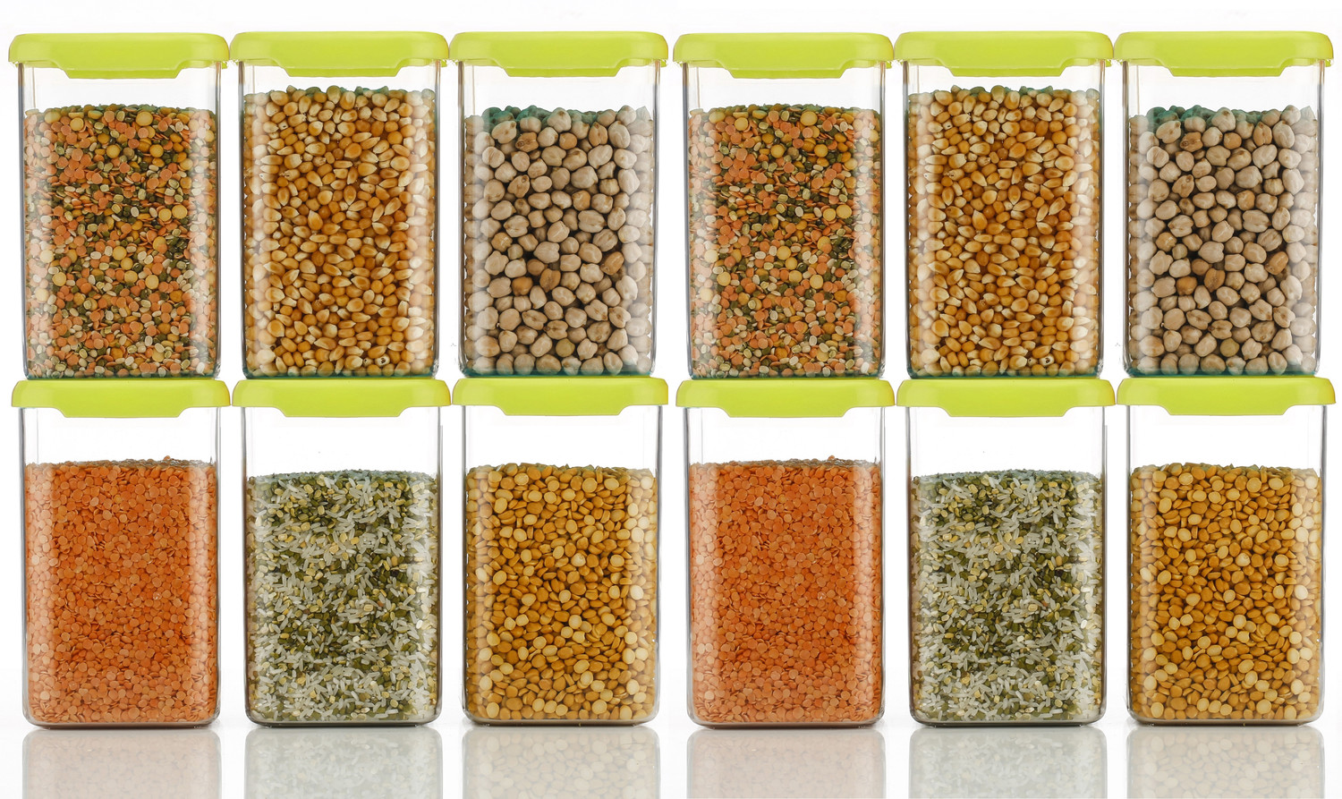 Image of Qtrix Plastic Grocery Container - 1100 ml