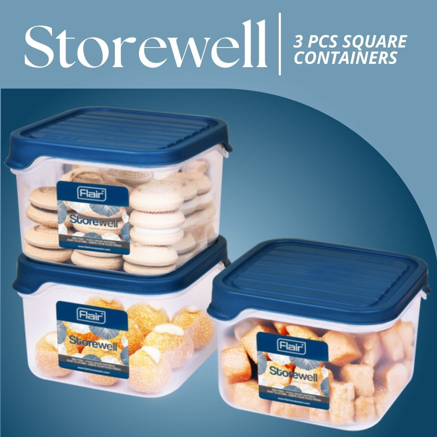 Image of FLAIR Plastic Grocery Container - 1.15 L