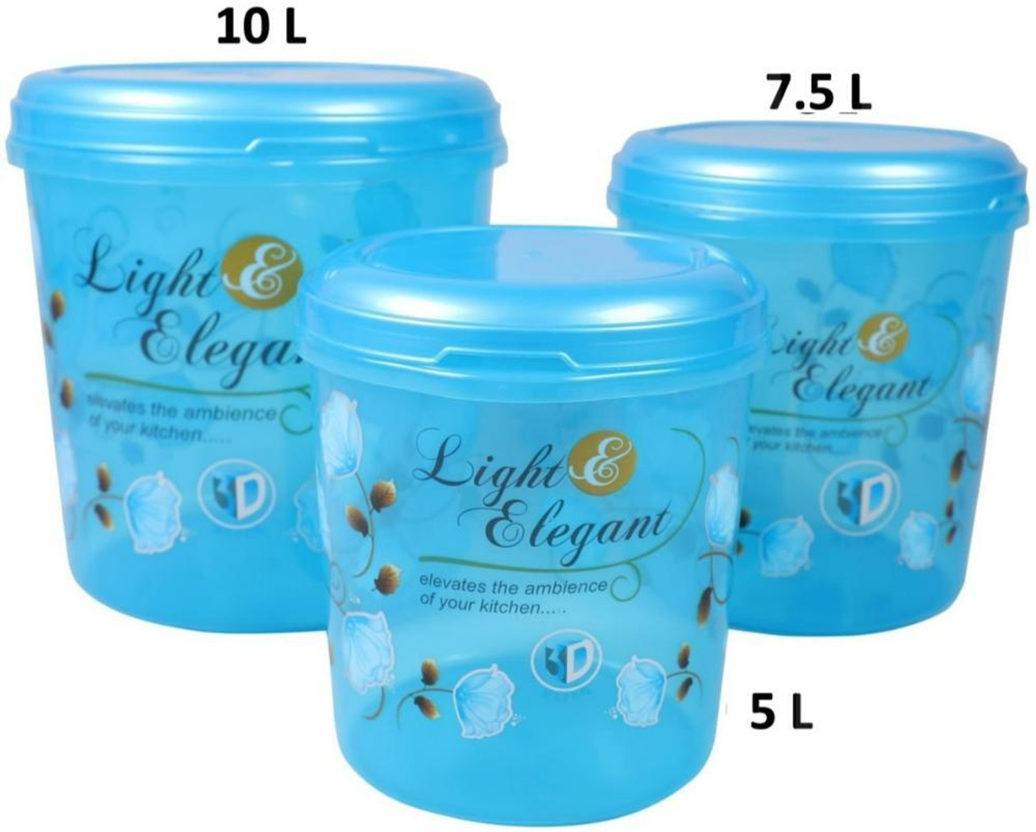 Image of 3D METRO SUPER STORE Plastic Grocery Container - 5000 ml, 7500 ml, 10000 ml