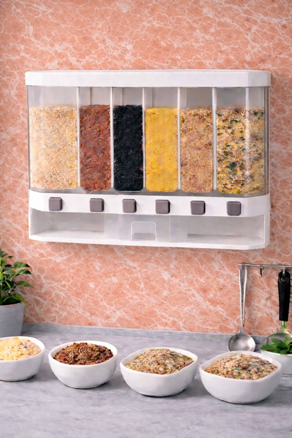 Aakruti fashion Polypropylene Cereal Dispenser - 10 kg