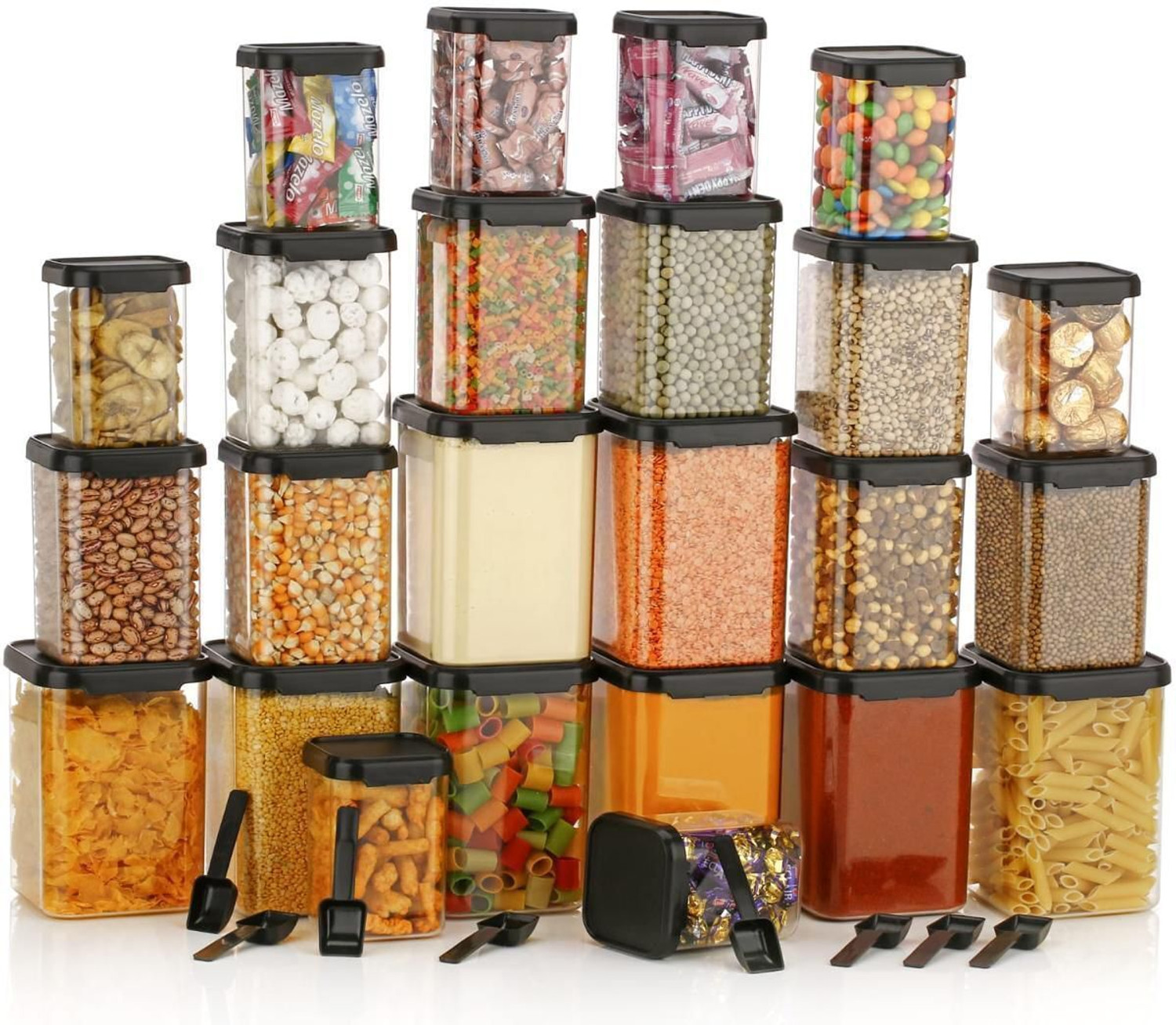 Image of ORSALE Plastic Utility Container - 1400 ml, 900 ml, 600 ml, 300 ml, 250 ml