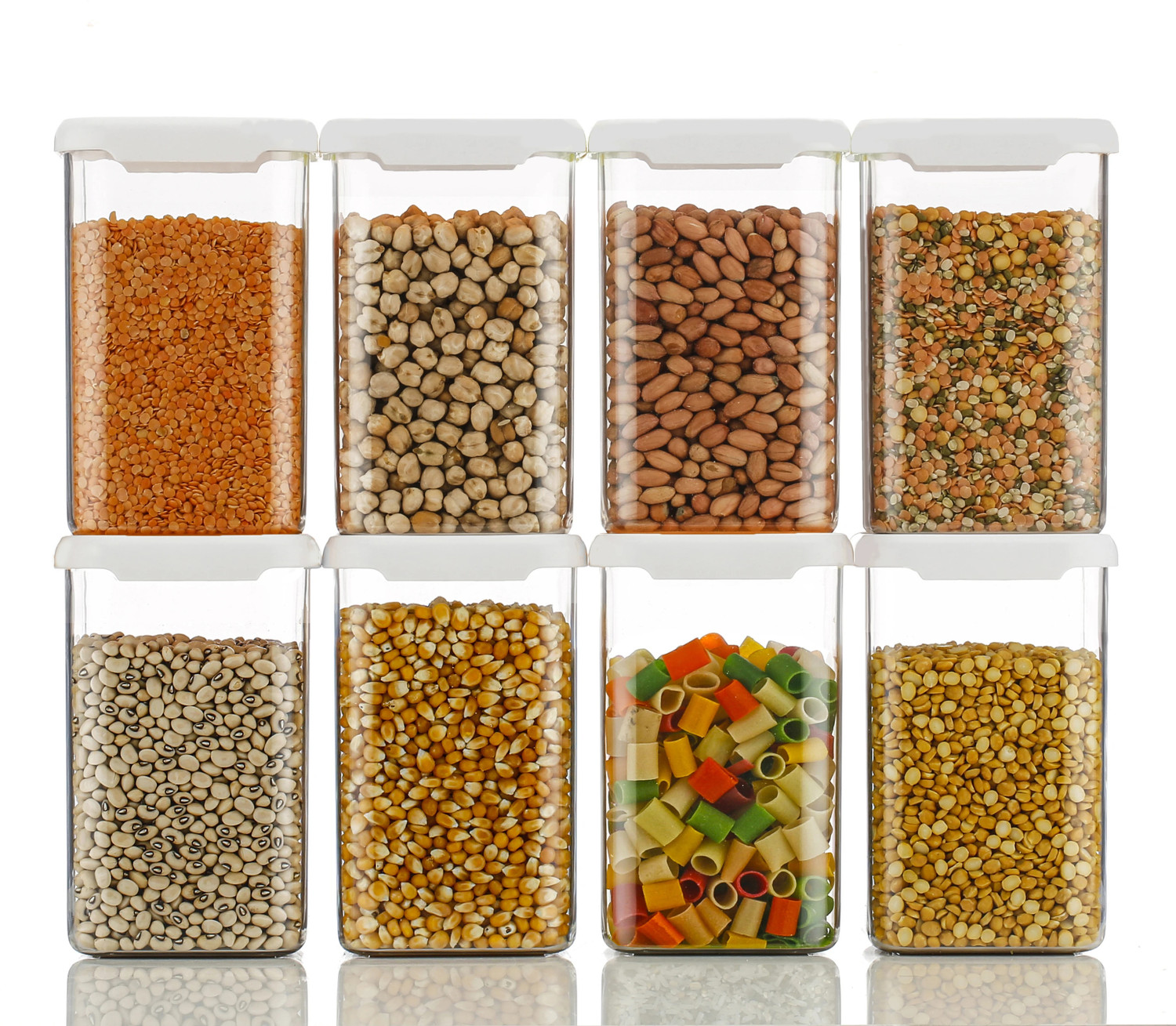Image of Qtrix Plastic Grocery Container - 1100 ml