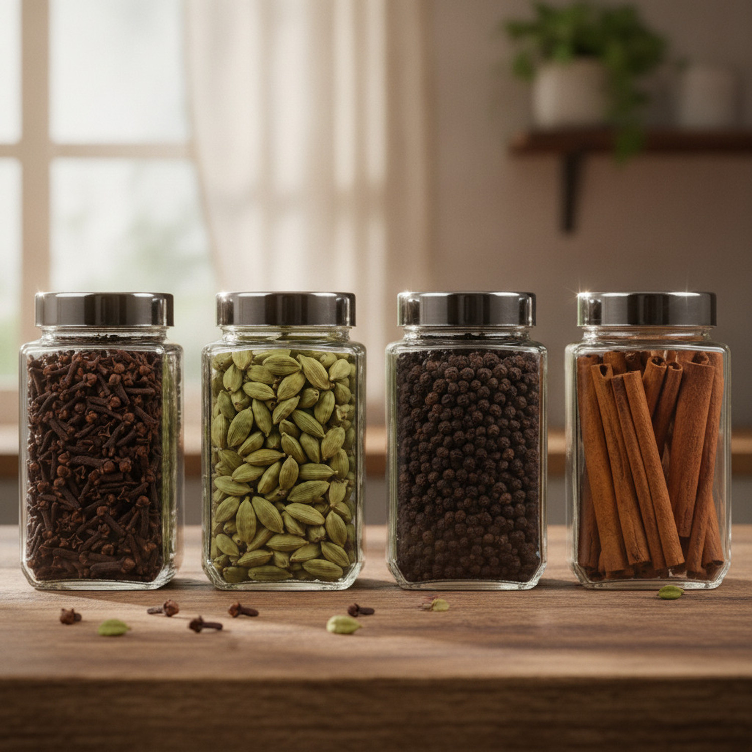 Image of KKO FASHION Glass Grocery Container - 1000 ml