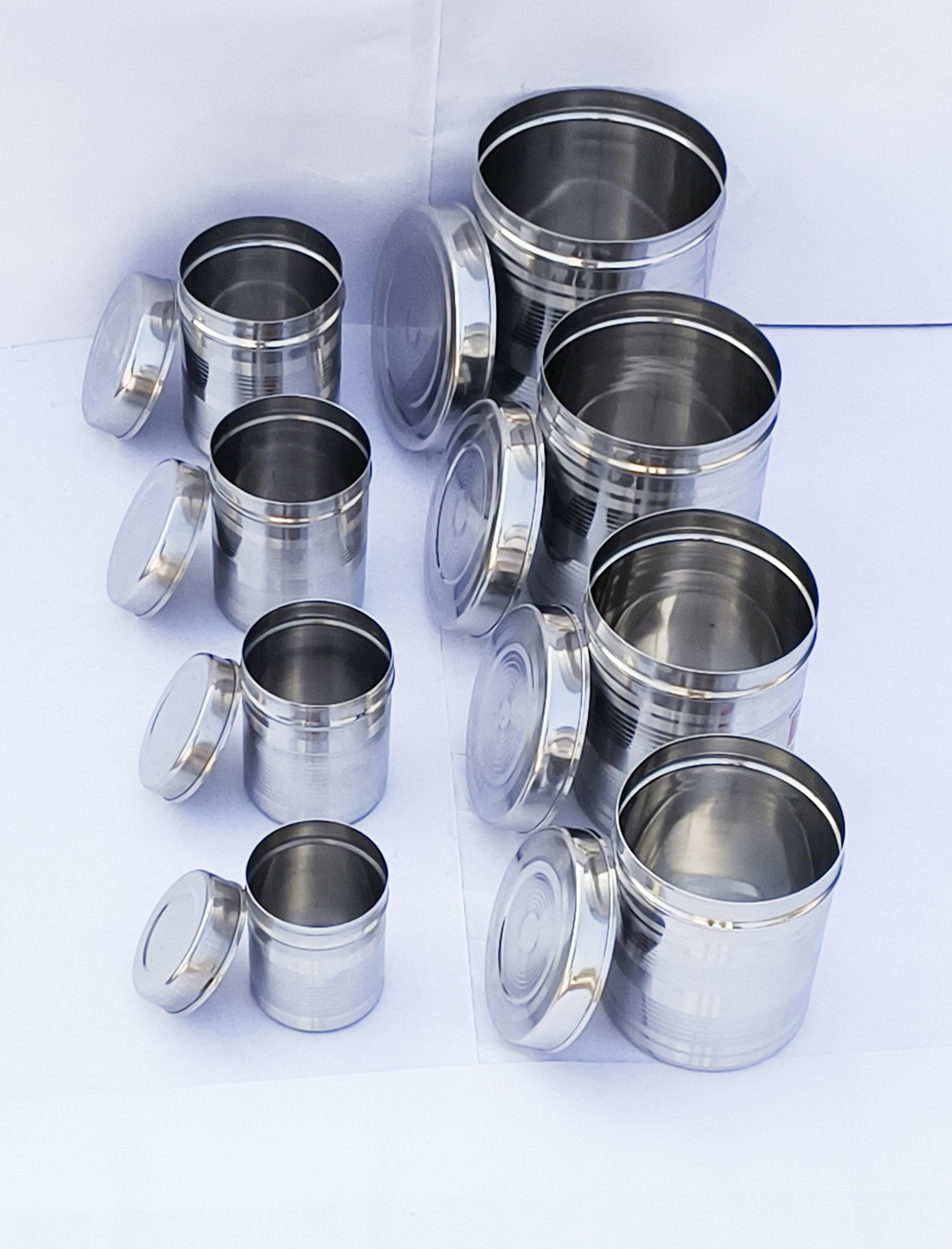 Image of SHIVSHAKIT Stainless Steel Cookie Jar - 2000 ml