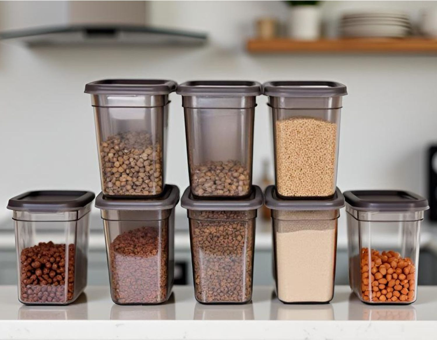 Image of Super Classic Plastic Grocery Container - 1100 ml