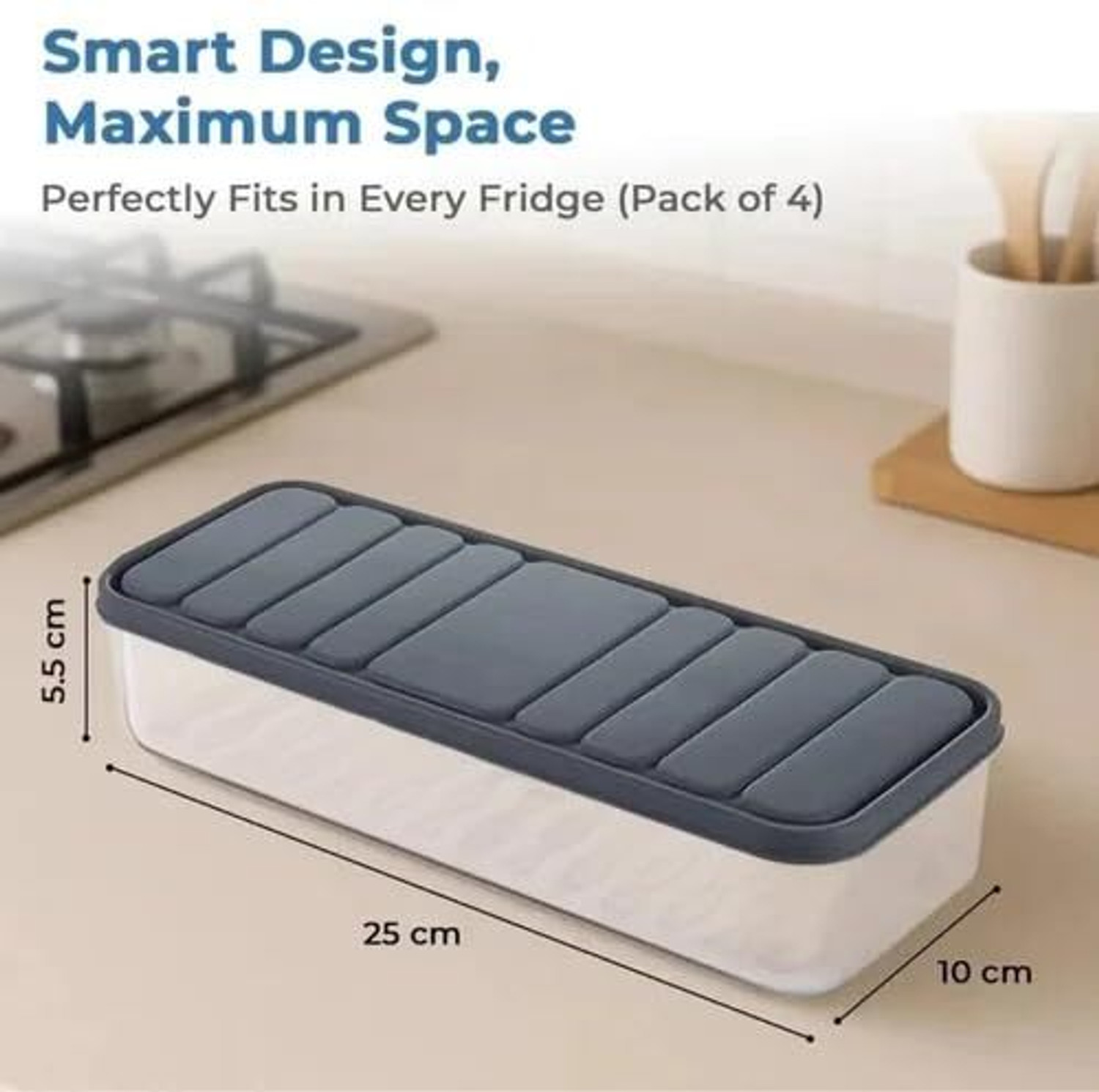 Image of MSGL Plastic Fridge Container - 1200 ml
