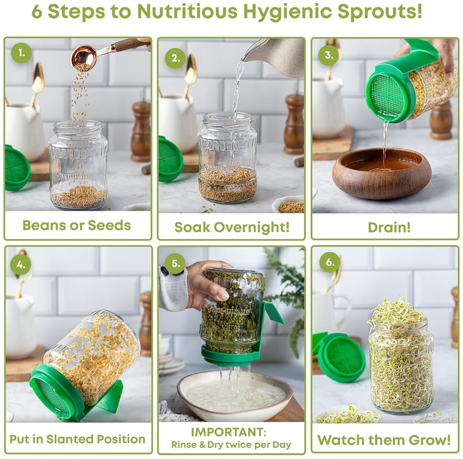 Image of NIRALUX IMPEX Glass Sprout Maker - 1000 ml