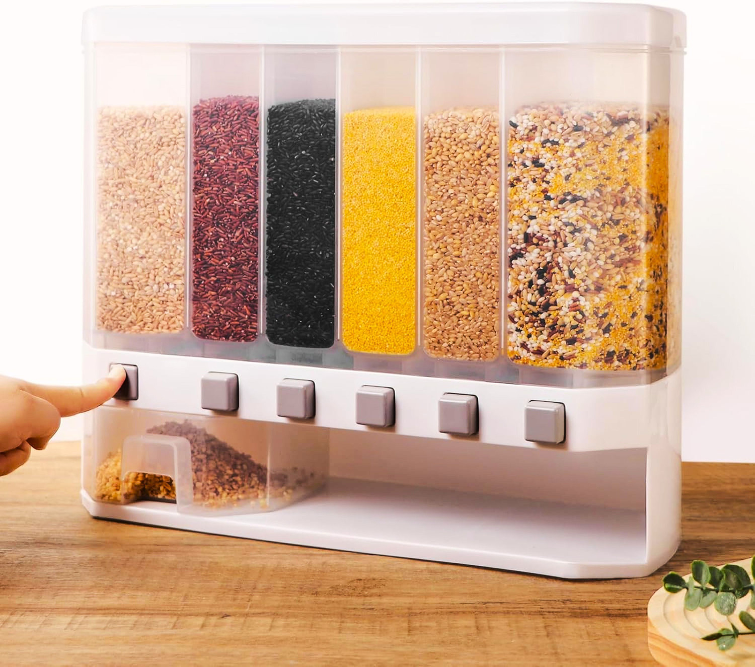 Image of CLOUDHOME Polypropylene Cereal Dispenser - 10 kg