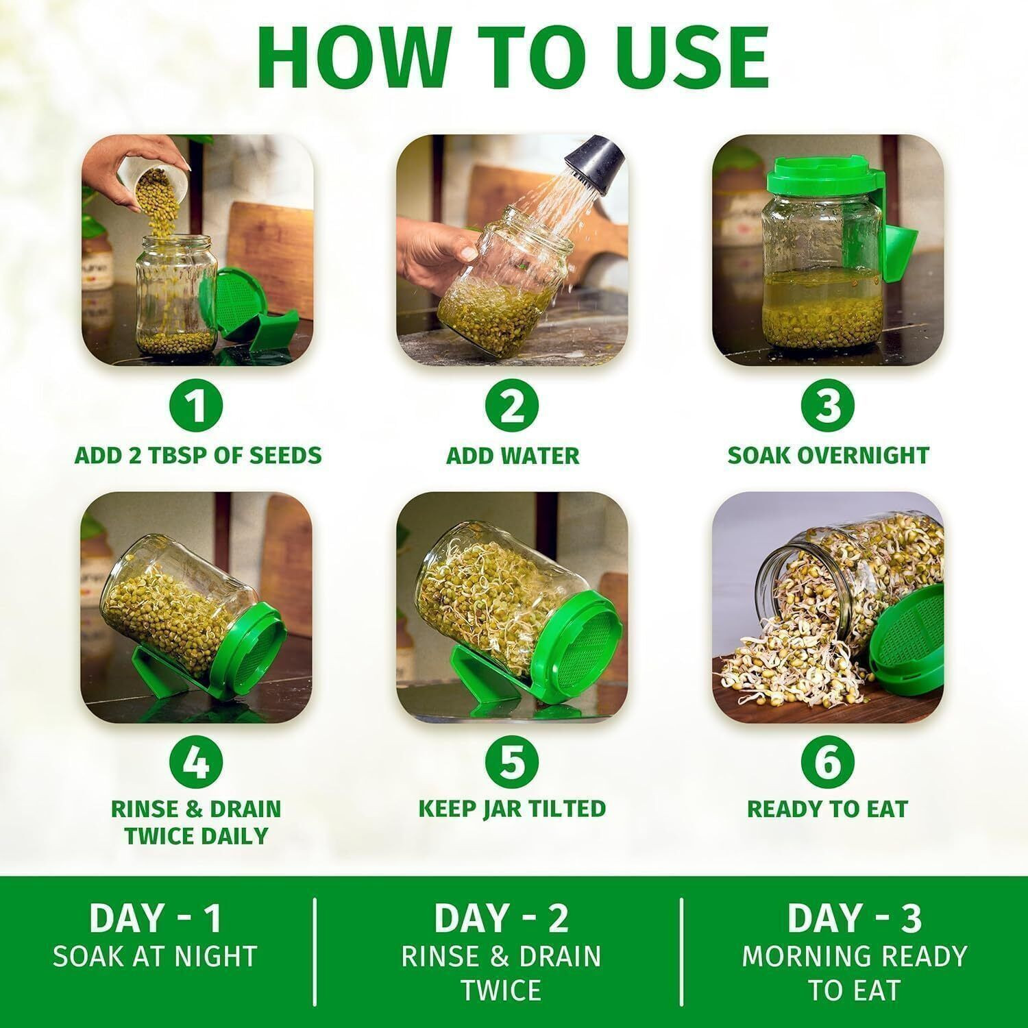 Image of PC HOMES Plastic Sprout Maker - 720 ml