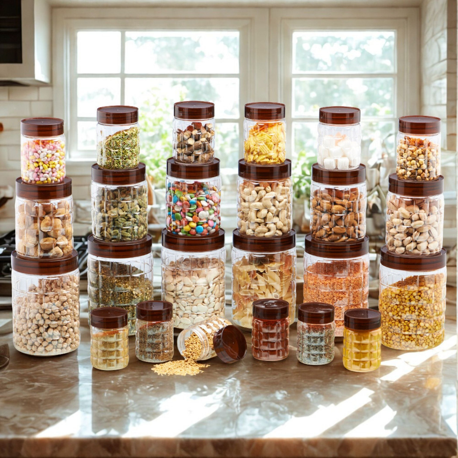 Image of SCL Steelo Plastic Grocery Container - 200 ml, 300 ml, 600 ml, 1.2 ml