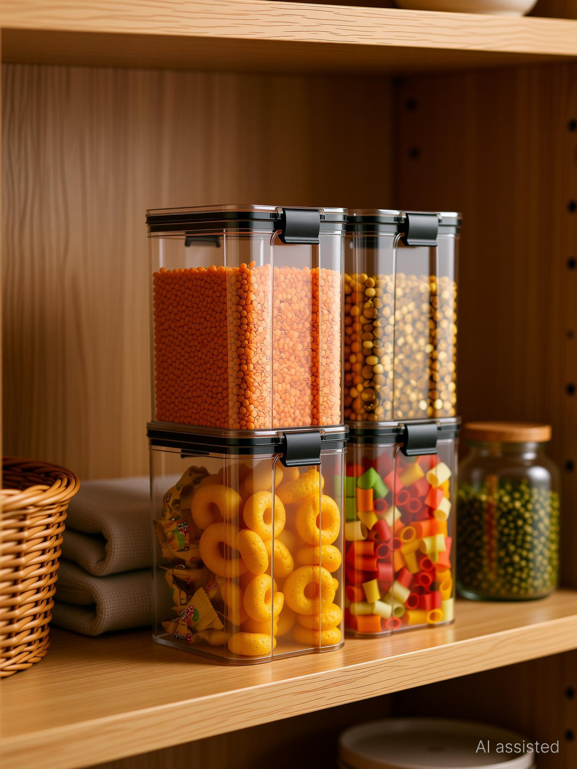 Image of ADMONITION Plastic Grocery Container - 1000 ml