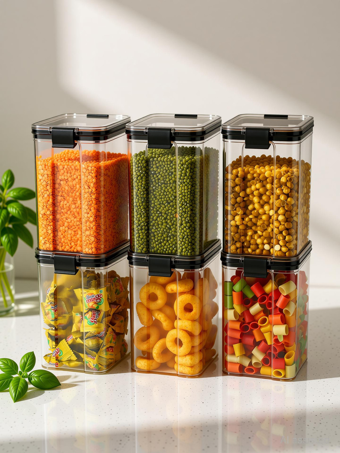 Image of ADMONITION Plastic Grocery Container - 1000 ml