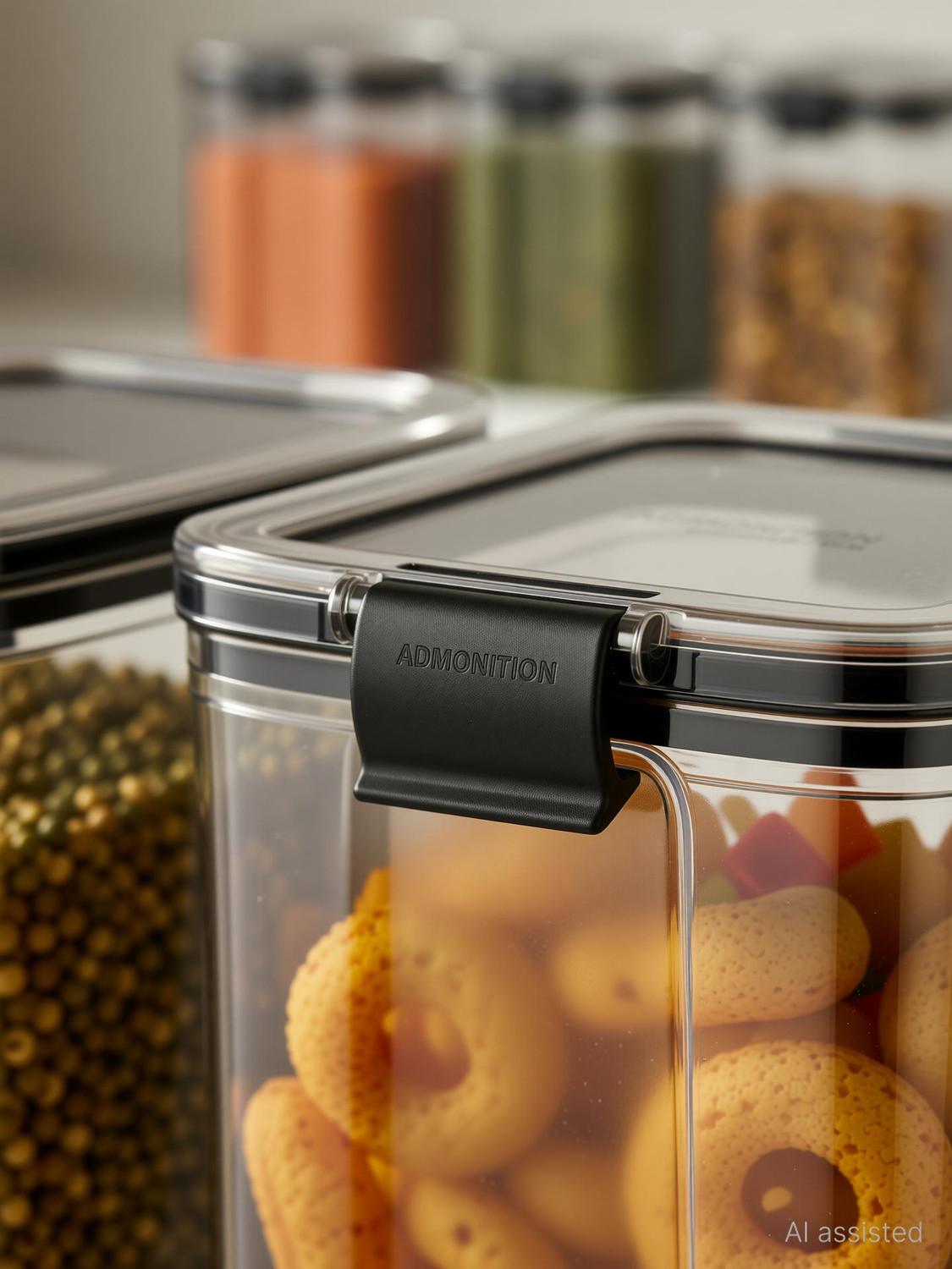 Image of ADMONITION Plastic Grocery Container - 1000 ml