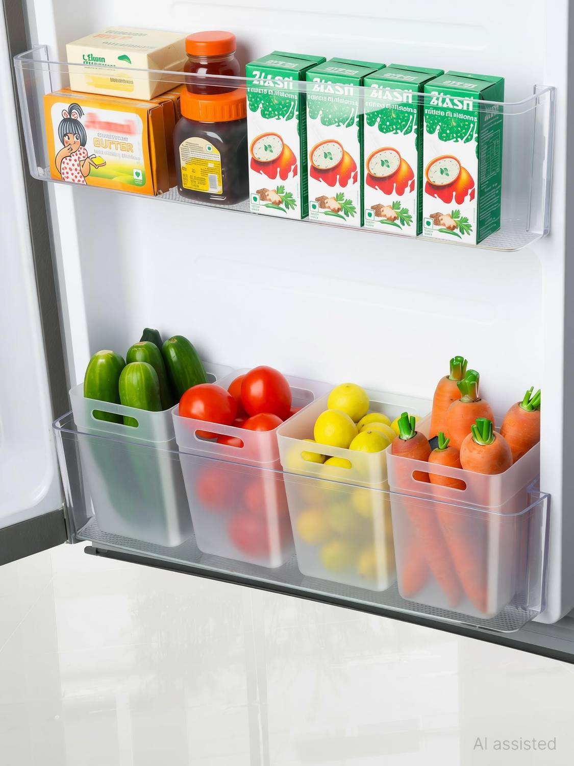 2Seven Plastic Fridge Container - 1000 ml