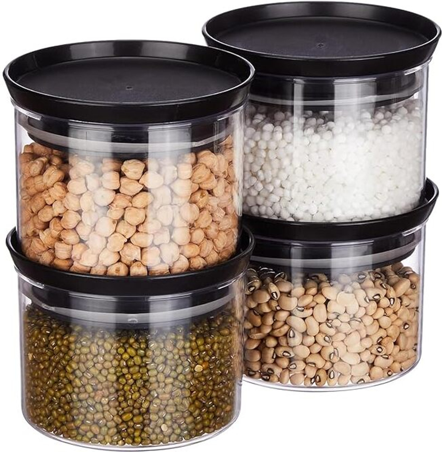 Image of Flipkart SmartBuy Plastic Grocery Container - 500 ml