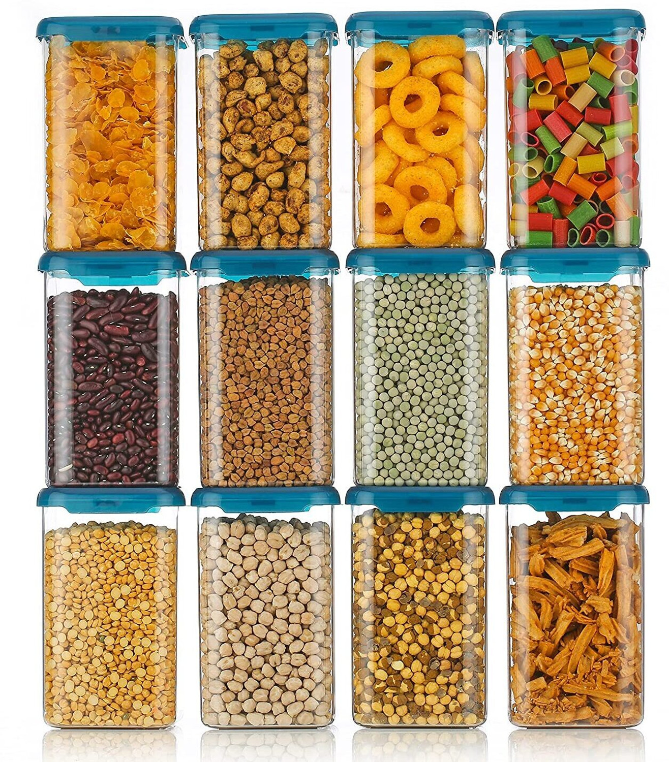 Image of Qtrix Plastic Grocery Container - 1100 ml