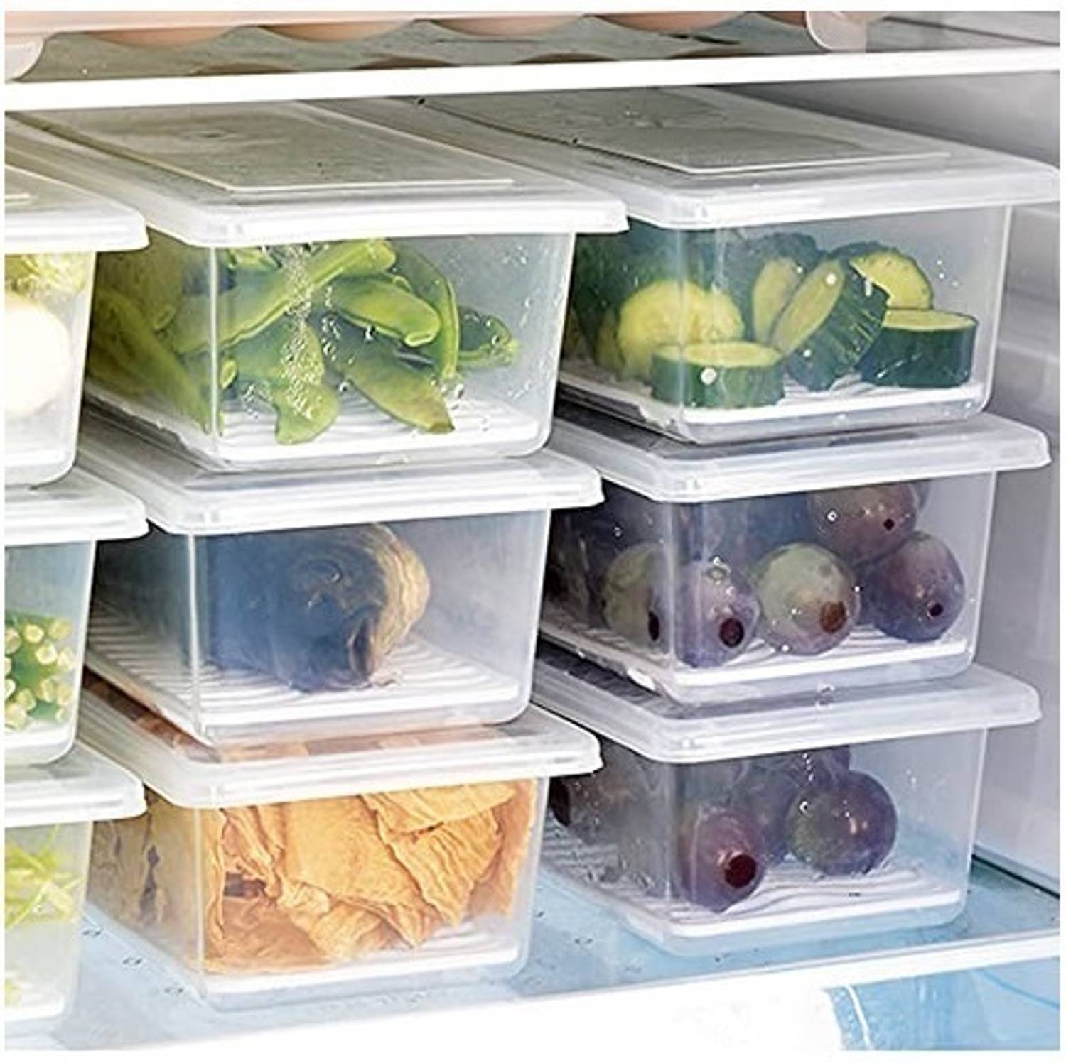 Mataiva Plastic Fridge Container - 1500 ml — Kitchen Organizers & Racks