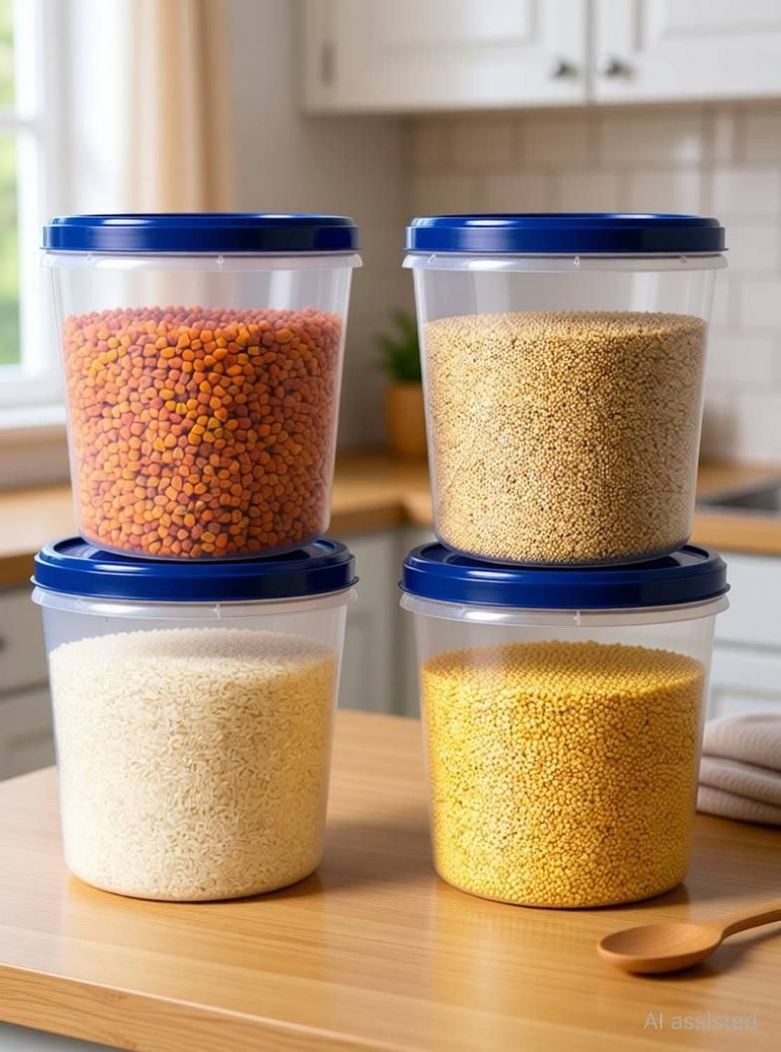 AK HUB Brass Grocery Container  - 10000 ml