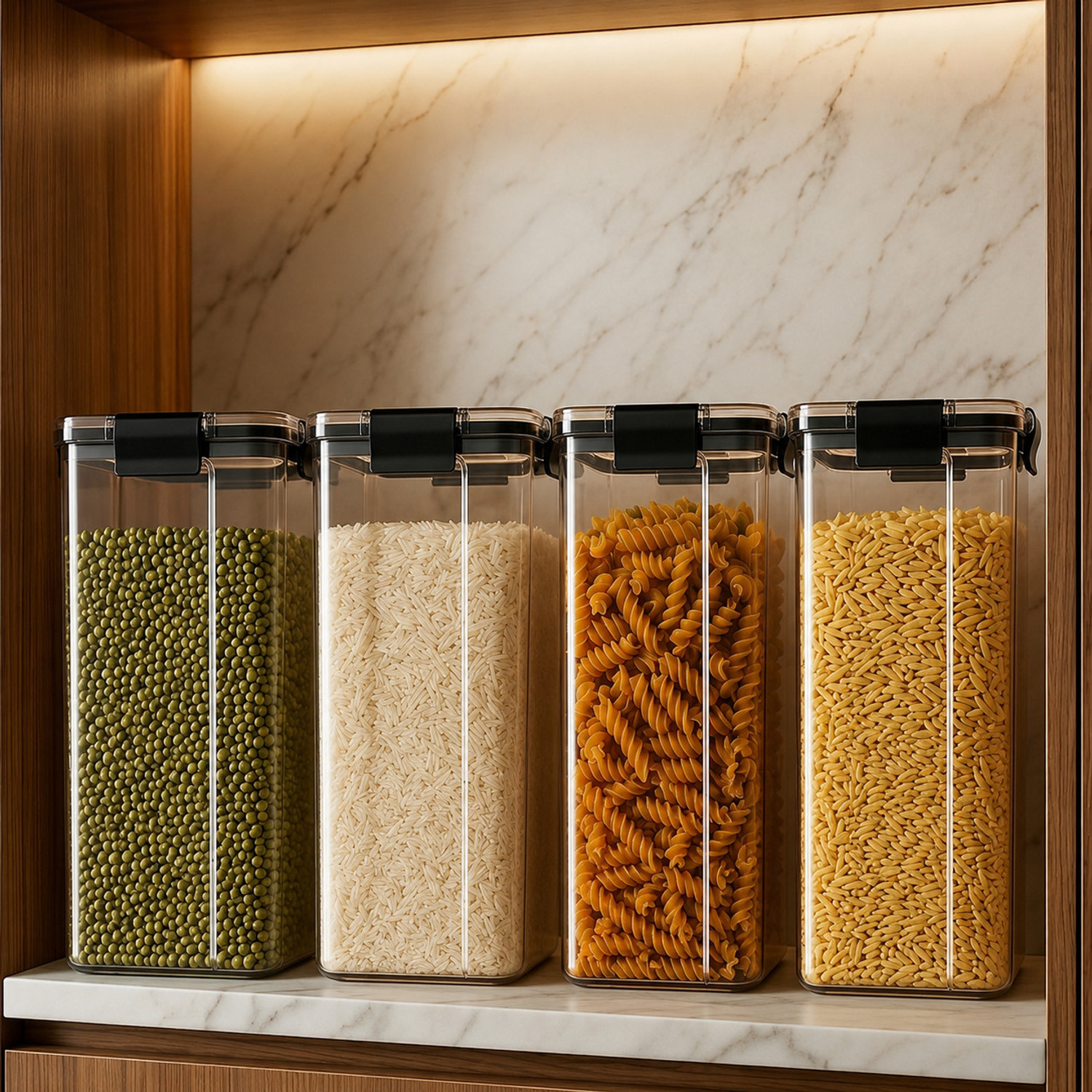 Image of ORVYNLIVING Plastic Grocery Container - 1200 ml