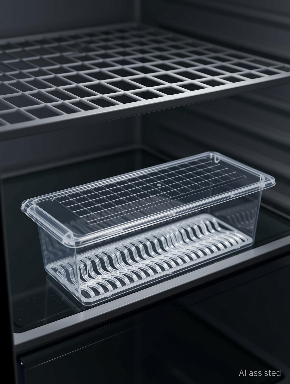Image of VEWIKZY Plastic Fridge Container - 1500 ml