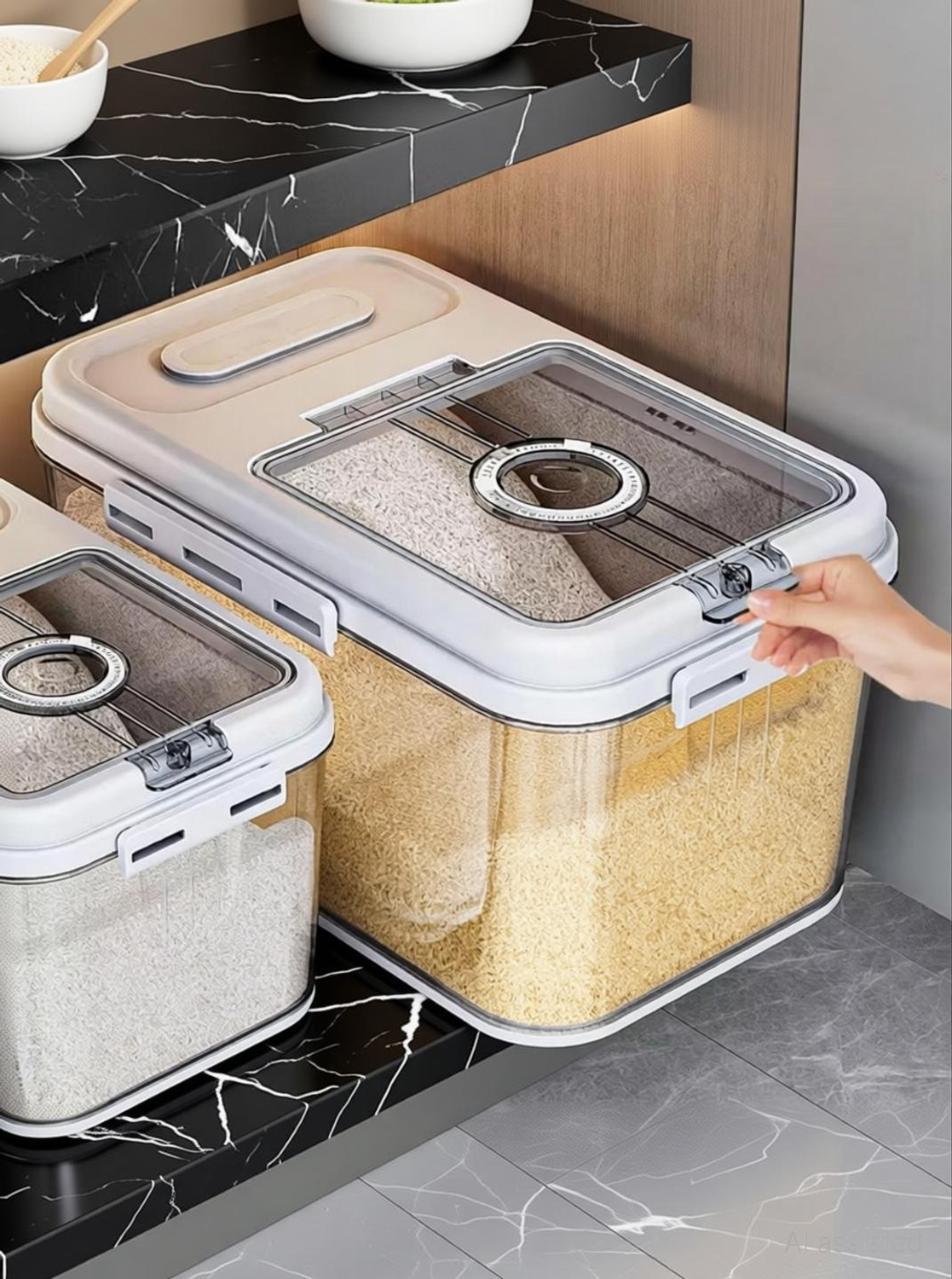 Image of Zroof Polypropylene Cereal Dispenser - 7.5 kg