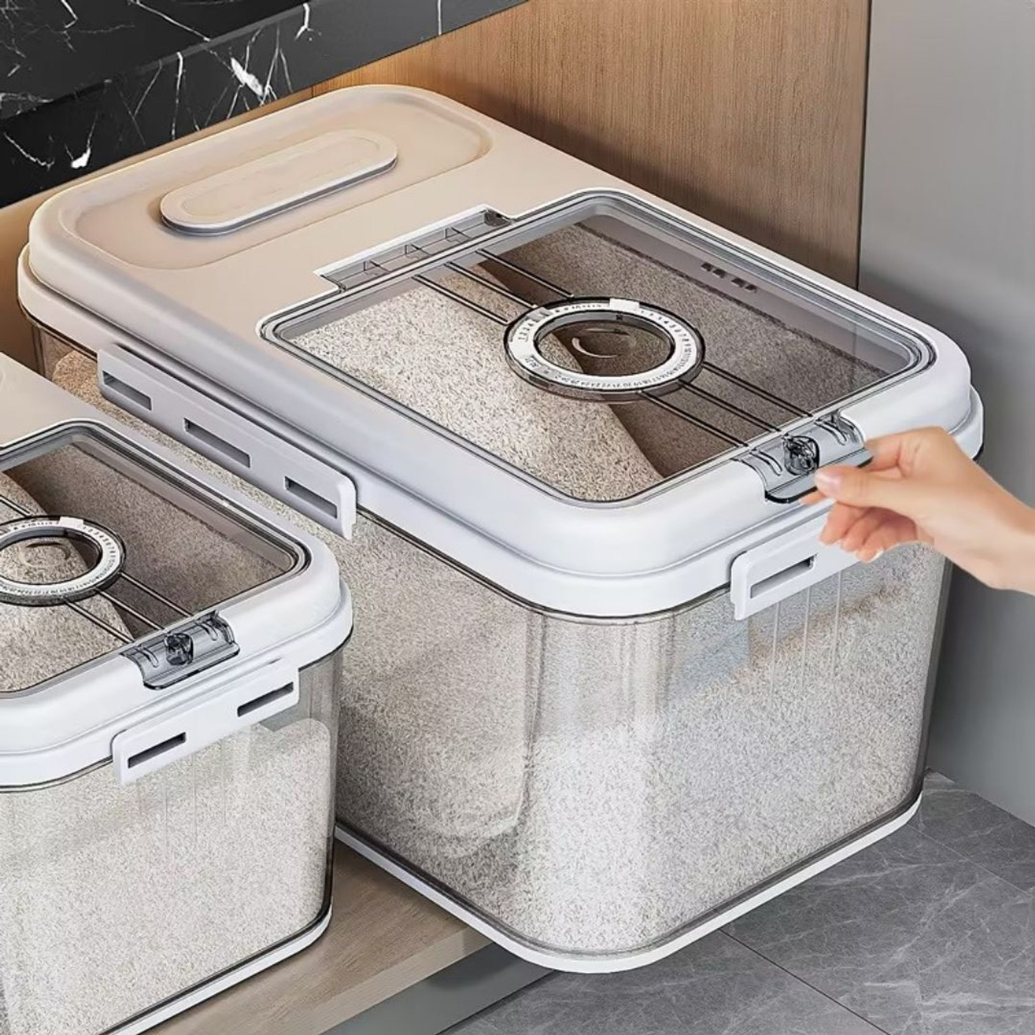 Image of Zroof Polypropylene Cereal Dispenser - 7.5 kg