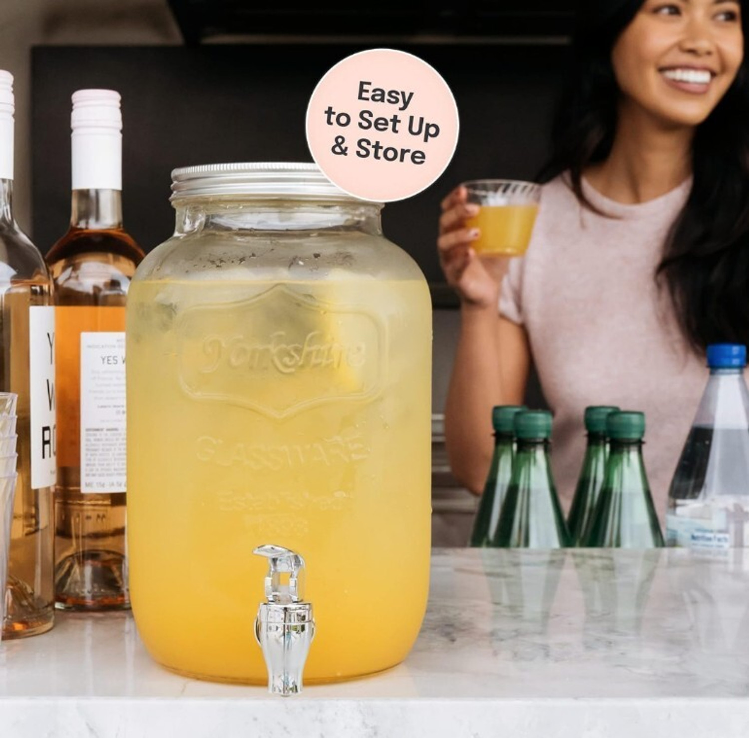 Image of STARNEW 5 L Glass Table Top Manual Water Dispenser