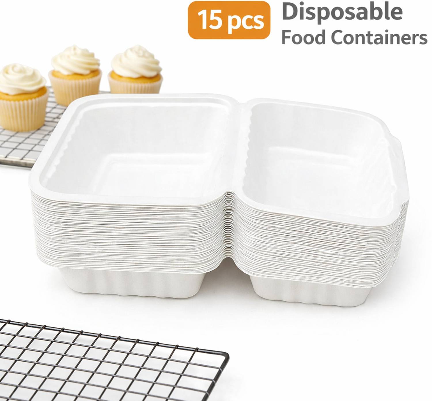 Bakers Pardise Sugarcane Bagasse Utility Container  - 100 ml