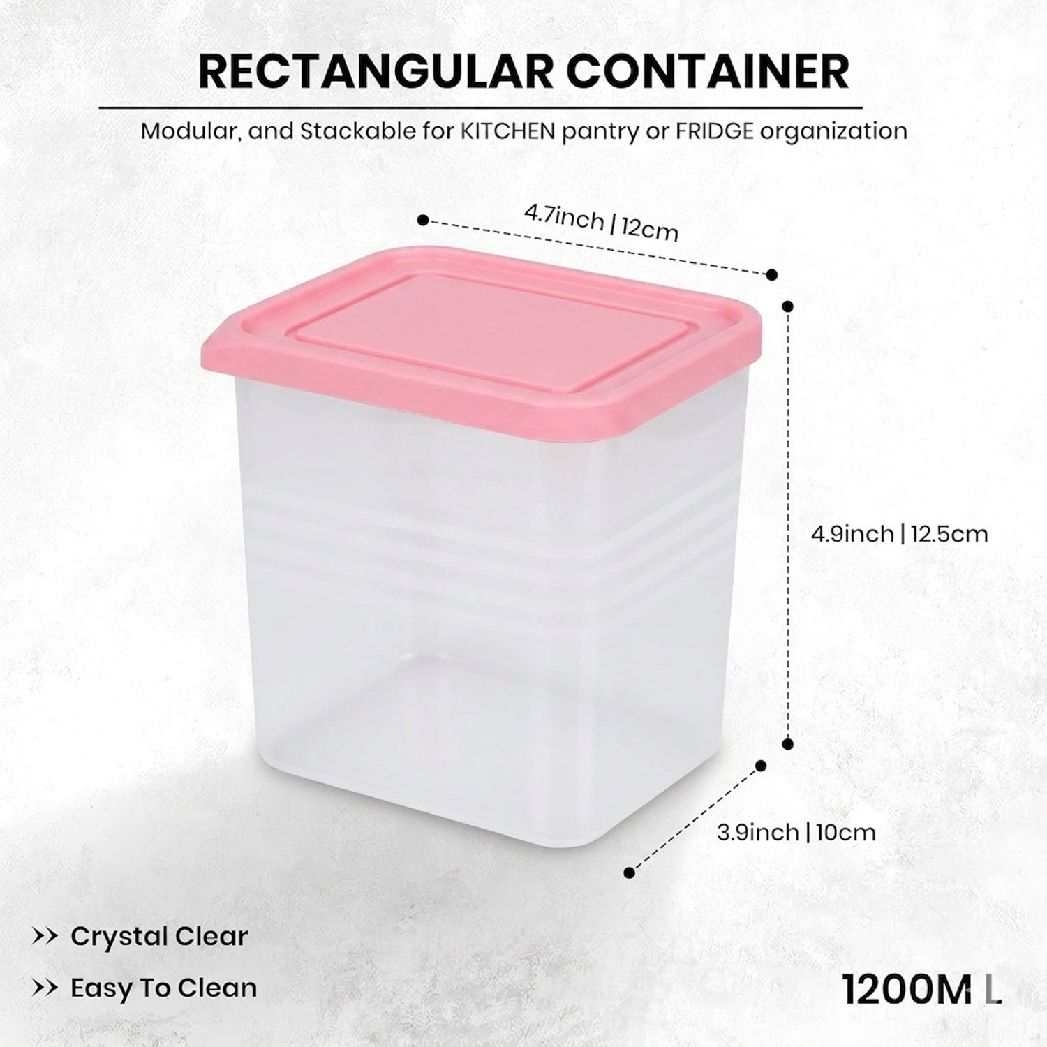 Image of SCONERY Plastic Grocery Container - 1000 ml