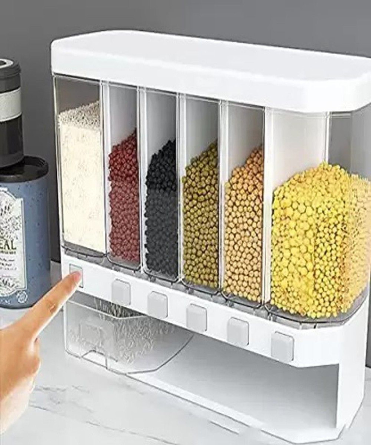 Image of BRIGATTES Plastic Cereal Dispenser - 1000 ml